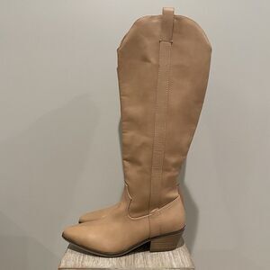 Universal Thread Women's Light Brown Sommer Western Riding Knee Boots Size 6 NWT